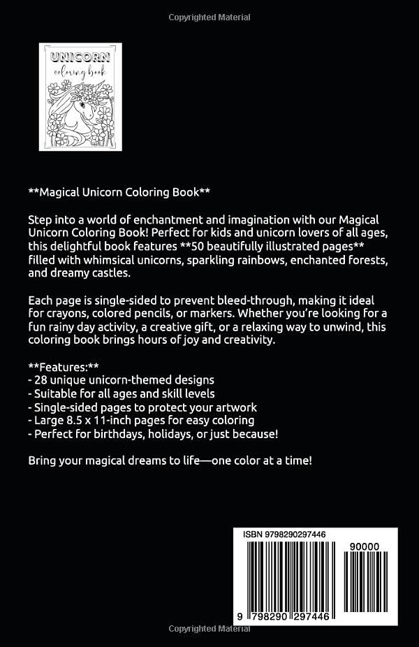 Unicorn Coloring Book