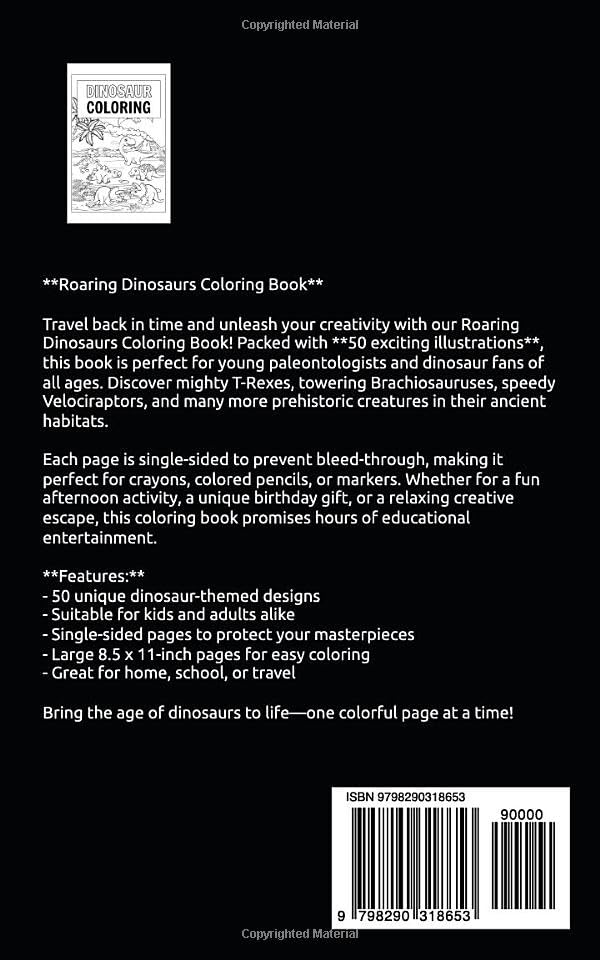 Dinosaur Coloring Book