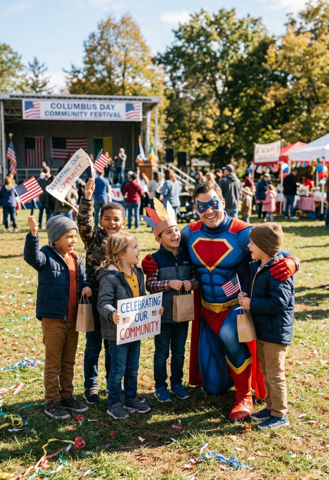 Celebrating Columbus Day with Children and Our Costumed Characters